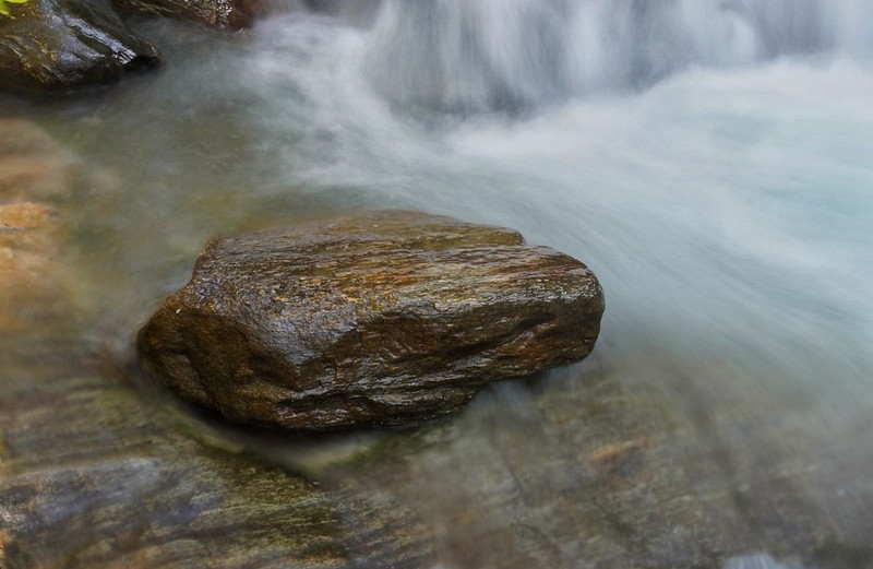 A photo of a river flowing