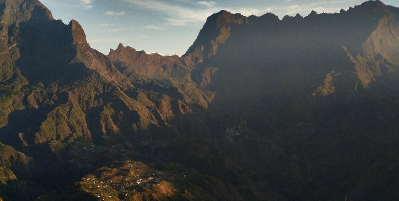 A view of Cilaos in Réunion Island