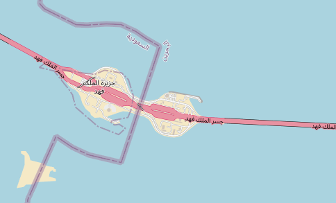 Map of King Fahd Passport Island