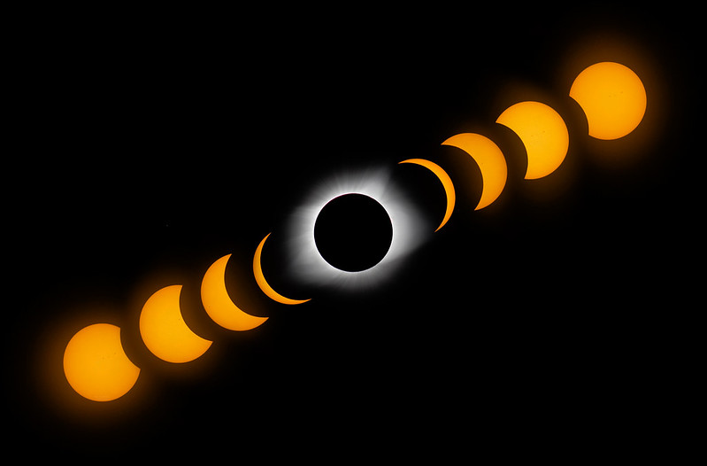A photo of solar eclipse