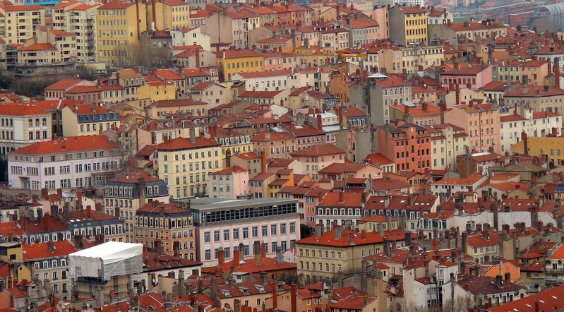 Lyon, vue depuis la basilique Notre-Dame de Fourvière