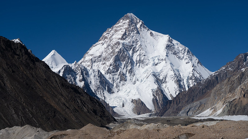 A photo of the K2 mountain